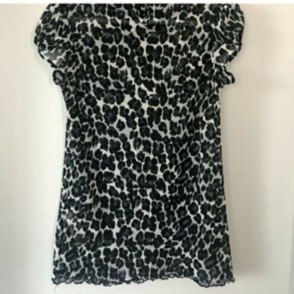 ZARA ANIMAL PRINT TOP - Picture 4 of 5